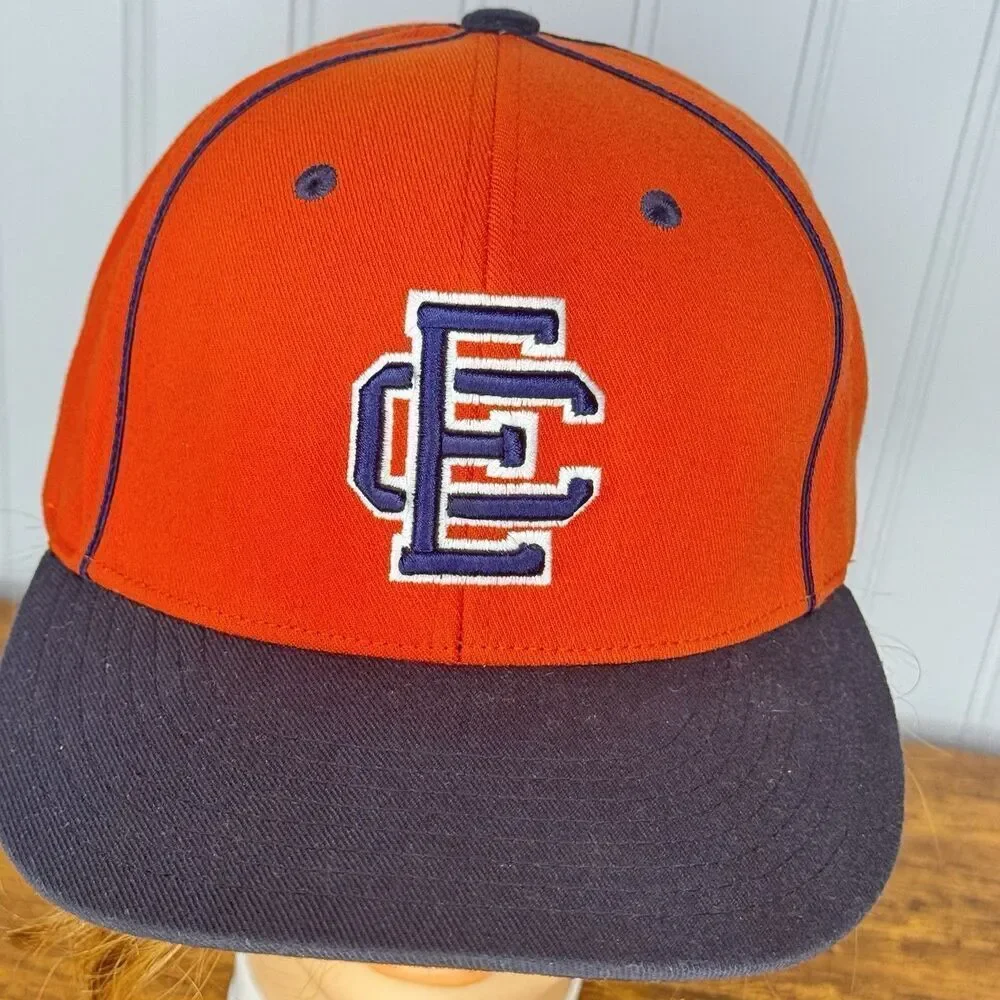 EC or CE Hat Orange & Black Hat Sz L/XL  Fitted Baseball Hat 9 Series Pacific